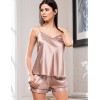 Шелковый комплект с шортами Mia-Amore GABRIELLA 3662, Цвет: капучино, Размеры: 2XL