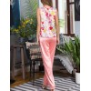 Комплект атласный с брюками Mia-Mia FLORA 17526, Цвет: цветочный принт, Размеры: M, изображение 2