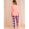 Домашний брючный комплект Key LNS 405 2 20/21, Цвет: розовый/синий, Размеры: S, изображение 3
