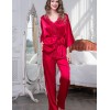 Атласный комплект тройка Mia-Amore MARISIA 8586 красный, Цвет: красный, Размеры: L