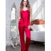 Атласный комплект тройка Mia-Amore MARISIA 8586 красный, Цвет: красный, Размеры: L, изображение 4