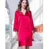 Атласная рубашка-халат Mia-Amore MARISIA 8587 красный, Цвет: красный, Размеры: S