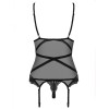 Корсет с трусиками Obsessive BONDEA CORSET, Цвет: черный, Размеры: S/M, изображение 4