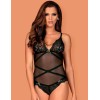 Соблазнительное боди Obsessive BONDEA TEDDY, Цвет: черный, Размеры: S/M