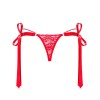 Трусики стринги Obsessive LOVLEA THONG, Цвет: красный, Размеры: S/M, изображение 4