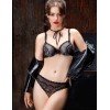 Модный комплект пуш-ап и бразилиана Mioocchi JOSEPHINE 758484 nero, Цвет: nero (черный), Размеры: 75D