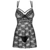 Бэби-долл + стринги Obsessive 860 BABYDOLL, Цвет: черный, Размеры: S/M, изображение 3