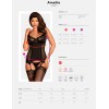 Корсет с трусиками Obsessive AMALLIE CORSET, Цвет: черный, Размеры: S/M, изображение 6