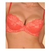 Кружевной бюстгальтер пуш-ап Orhideja 116-208 коралл, Цвет: коралл, Размеры: 75A