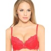 Кружевной бюстгальтер пуш-ап Orhideja 116-208 красный, Цвет: красный, Размеры: 70E, изображение 2