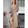 Длинный халат кимоно Mia-Amore DOMINICA 1269, Цвет: бежевый, Размеры: L/XL