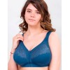 Бюстгальтер мягкий без косточек Milavitsa 104080 / 104081 / 124080 французский синий, Цвет: французский синий, Размеры: 100B, изображение 2