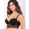 Кружевное бюстье пуш-ап Orhideja 563-345 черный, Цвет: черный, Размеры: 75E, изображение 3