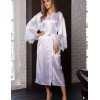 Длинный атласный халат кимоно Mia-Mia EVELIN 17539 белый, Цвет: белый, Размеры: S/M