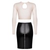Соблазнительный костюм Obsessive BOSSY, Цвет: черный/бежевый, Размеры: L/XL, изображение 4