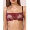 Бюстгальтер спейсер с кружевным оформлением Orhideja 539-385 бургунди/серебристый пион, Цвет: бургунди/пион, Размеры: 70E