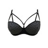 Бюстгальтер балконет с пуш-ап Kinga 574-PU, Цвет: черный/белый, Размеры: 75B, изображение 3