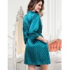 Атласный халат кимоно Mia-Mella CLEVER 8943 изумрудный, Цвет: изумруд, Размеры: L/XL, изображение 2