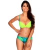 Раздельный купальник пуш-ап Lorin L2391/1, Цвет: салатовый, Размеры: 70D