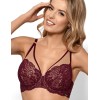 Бюстгальтер балконет пуш-ап Nipplex BENITA P-UP, Цвет: бургундское вино, Размеры: 65D