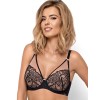 Бюстгальтер балконет пуш-ап Nipplex LIVIA P-UP черно-бежевый, Цвет: черно-бежевый, Размеры: 75B