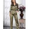 Шелковый брючный комплект Mia-Amore OLIVIA 3646 оливковый, Цвет: оливковый, Размеры: XL