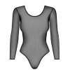 Полупрозрачное боди Obsessive B123 TEDDY, Цвет: черный, Размеры: S/M, изображение 3