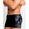 Плавки боксеры мужские LEYEROO BRUCE 001, Цвет: черный/серый, Размеры: M