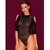 Соблазнительное боди Obsessive B130 TEDDY, Цвет: черный, Размеры: S/M/L