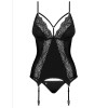 Мягкий корсет с трусиками Obsessive DIYOSA CORSET, Цвет: черный, Размеры: L/XL, изображение 3