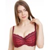 Бюстгальтер балконет кружевной Simona M 608 бордо-коралл, Цвет: бордо-коралл, Размеры: 75D, изображение 2
