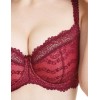 Бюстгальтер балконет кружевной Simona M 608 бордо-коралл, Цвет: бордо-коралл, Размеры: 75D, изображение 3