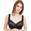 Бюстгальтер мягкий с набивкой флок Simona M 912 бархат черный, Цвет: бархат черный, Размеры: 75F, изображение 2