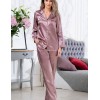 Атласный пижамный комплект тройка Mia-Mella JULIA 8735 пудра, Цвет: пудра, Размеры: M