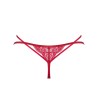 Трусики стринги Obsessive IVETTA THONG, Цвет: рубин, Размеры: L/XL, изображение 4