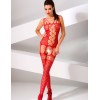 Эротический комбинезон сетка Passion BS 054 red, Цвет: красный, Размеры: UN, изображение 2