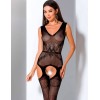 Эротический комбинезон сетка Passion BS 062 black, Цвет: черный, Размеры: UN