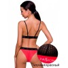Соблазнительный комплект Passion GLAMISS SET black-red, Цвет: черный/красный, Размеры: L/XL, изображение 2