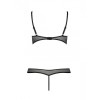 Эротический комплект Passion HEIDI SET WITH OPEN BRA, Цвет: черный, Размеры: L/XL, изображение 4