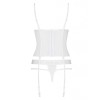 Корсет с трусиками Passion KYOUKA CORSET white, Цвет: белый, Размеры: 2XL/3XL, изображение 4