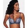 Бюстгальтер планж с пуш-ап Esotiq CLAUDIA 38706 бежевый/синий, Цвет: бежевый/синий, Размеры: 85C