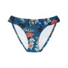 Трусы пляжные с оборкой Esotiq BLOSSOM 37956, Цвет: синий+коралл, Размеры: M, изображение 4