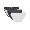 Комплект хлопковых трусов Esotiq PANTIES 38558 MIA-MIA (3 шт) светло-серый+черный, Цвет: светло-серый+черный, Размеры: S