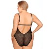 Эротическое черное боди Gorgeous plus size IONA, Цвет: черный, Размеры: 3XL/4XL, изображение 2