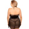 Прозрачная сорочка с трусиками Gorgeous plus size RHIANNON, Цвет: черный, Размеры: 3XL/4XL, изображение 2