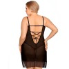 Прозрачная сорочка с кружевом Gorgeous plus size VELA, Цвет: черный, Размеры: 3XL/4XL, изображение 2