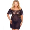 Сексуальная сорочка с трусиками Gorgeous plus size VENEA, Цвет: темно-синий, Размеры: 3XL/4XL