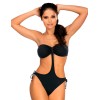 Черный купальник монокини Lorin L4395/1, Цвет: черный, Размеры: S