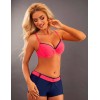 Купальник пуш-ап с шортами Verano OFELIA NEW navyblue-rasberry, Цвет: розовый, Размеры: M