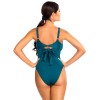 Закрытый однотонный купальник Lorin L4414/1, Цвет: изумруд, Размеры: S, изображение 2